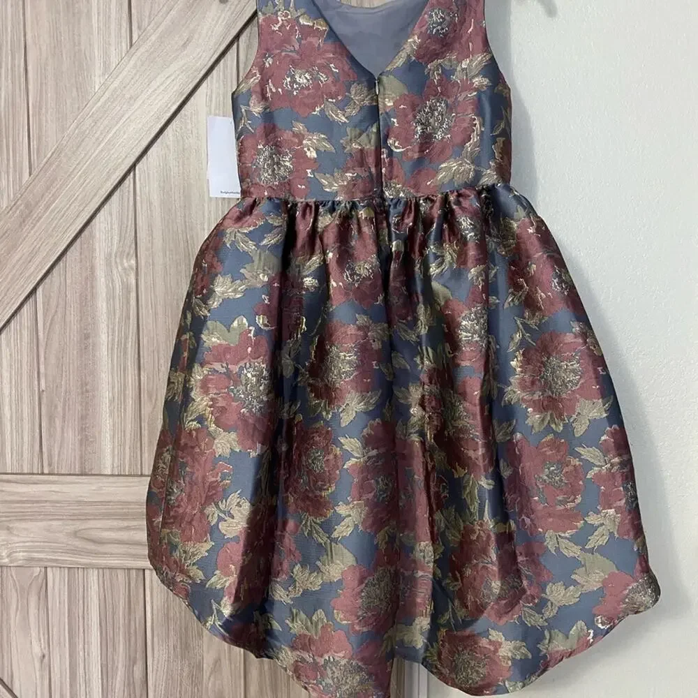 NWT Belle Bagley Mishka 16 floral jacquard dress